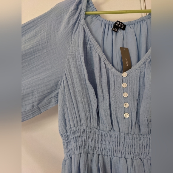 NWT J.Crew V-neck midi dress in soft gauze - Picture 2 of 8